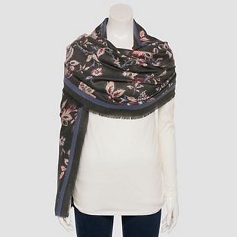 Women's Nine West Wallpaper Floral Super Soft Wrap Scarf