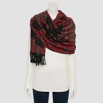 Women's Nine West Brocade Floral Wrap Scarf