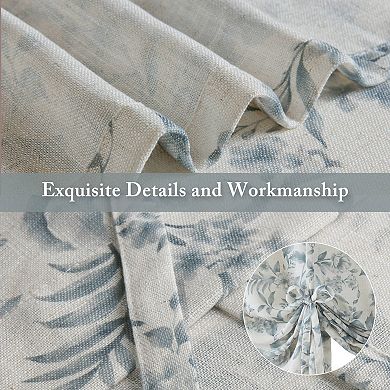 Madison Park Lana 2-Pack Light-Filtering Floral Print Window Curtain Panels