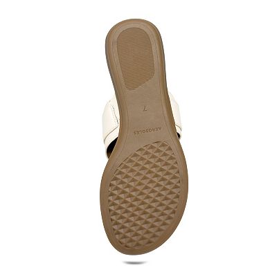 Aerosoles Glam Women's Thong Sandals With Buckle Accent