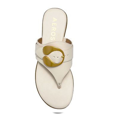 Aerosoles Glam Women's Thong Sandals With Buckle Accent