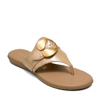 Aerosoles Glam Women's Thong Sandals With Buckle Accent