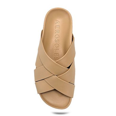 Aerosoles Lecco Women's Flat Footbed Slide Sandals