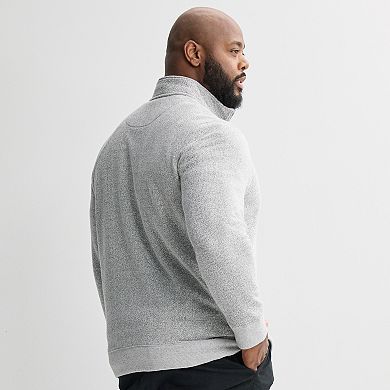 Big & Tall Sonoma Goods For Life® Fleece Quarter-Zip Sweater
