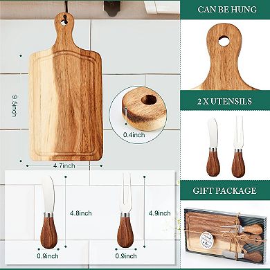 Cheese Board Set with Knives and Forks