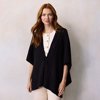 Women's LC Lauren Conrad Pretty Knit Ruana Topper