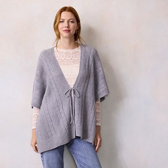 Women's LC Lauren Conrad Pretty Knit Ruana Topper