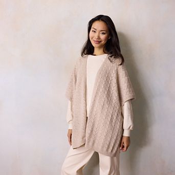 Women's LC Lauren Conrad Sea Pointelle Knit Ruana Topper