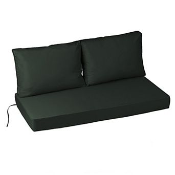 Outdoor Loveseat Cushion Set ,48" X 24" X 5" Fade-Resistant & Waterproof Patio Furniture Cushions