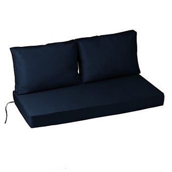 Outdoor Loveseat Cushion Set ,48" X 24" X 5" Fade-Resistant & Waterproof Patio Furniture Cushions