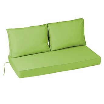 Outdoor Loveseat Cushion Set ,48" X 24" X 5" Fade-Resistant & Waterproof Patio Furniture Cushions