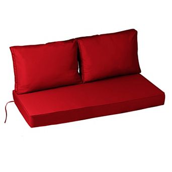Outdoor Loveseat Cushion Set ,48" X 24" X 5" Fade-Resistant & Waterproof Patio Furniture Cushions