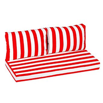 Outdoor Loveseat Cushion Set ,48" X 24" X 5" Fade-Resistant & Waterproof Patio Furniture Cushions