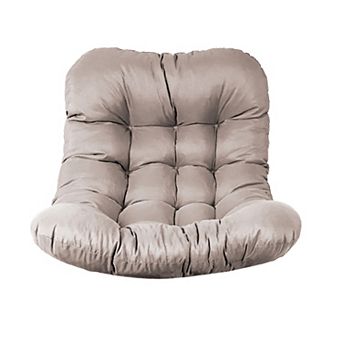 Egg Chair Cushion Replacement, 7'' Thick Waterproof Hanging Chair Cushion with 4 Ties & Soft cotton