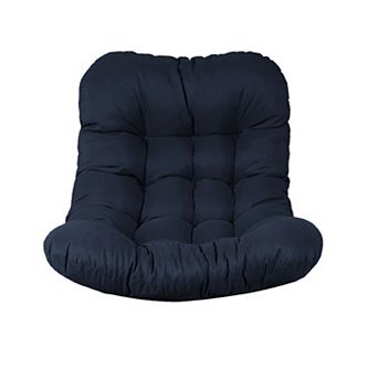 Egg Chair Cushion Replacement, 7'' Thick Waterproof Hanging Chair Cushion with 4 Ties & Soft cotton