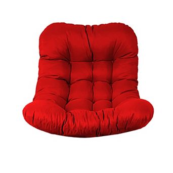 Egg Chair Cushion Replacement, 7'' Thick Waterproof Hanging Chair Cushion with 4 Ties & Soft cotton