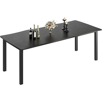 79" Dining Table for 6-8, Iron Legs 300Lbs Capacity