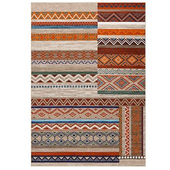 Modern Geometric Area Rug Machine Washable Non Slip Non Shedding Rug Mat for Living Room Laundry