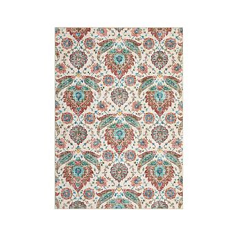 Vintage Area Rug Machine Washable Non Slip Non Shedding Stain Resistant Floor Cover for Dining Room