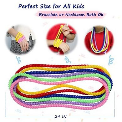 6-Pack Stretch Sensory Chew Necklaces, Oral Motor Chewing Toys
