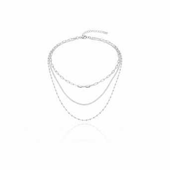 Gold Plated Stainless Steel Layered Set, Waterproof Dainty Jewelry