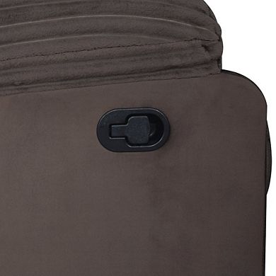 New Classic Furniture Willow Wood & Fabric Glider Recliner