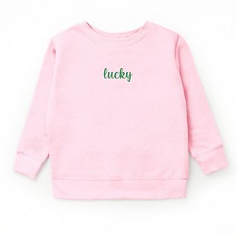 Embroidered Lucky Cursive - Youth Graphic Sweatshirt