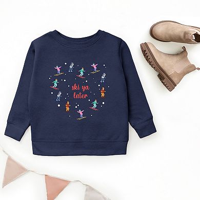Ski Ya Later Heart - Youth Graphic Sweatshirt