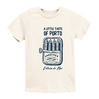 A Little Taste Of Porto Sardines - Youth Short Sleeve Graphic T-Shirt