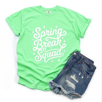 Spring Break Squad Stars - Women's Garment Dyed Graphic T-Shirt