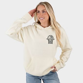 Embroidered Basketball Hoop - Women's Graphic Hoodie