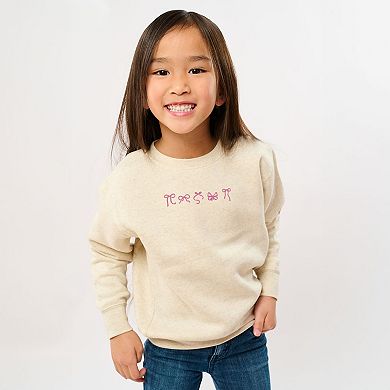 Embroidered Five Bows - Youth Graphic Sweatshirt