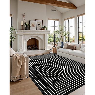 5x7 Modern Abstract Area Rug