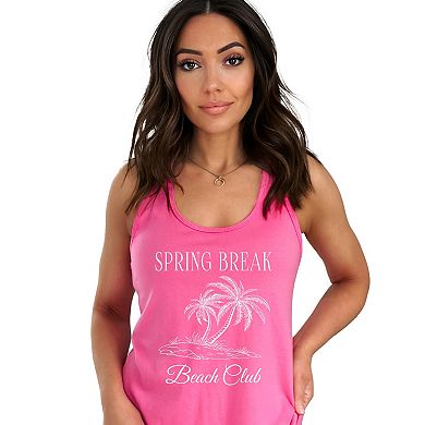 Spring Break Beach Club - Women's Graphic Racerback Tank Top