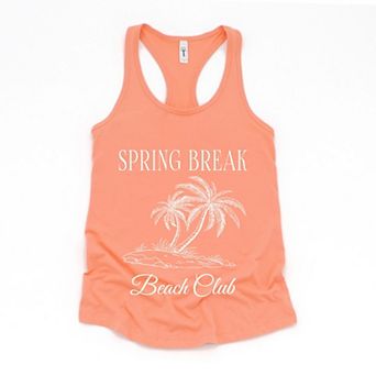 Spring Break Beach Club - Women's Graphic Racerback Tank Top