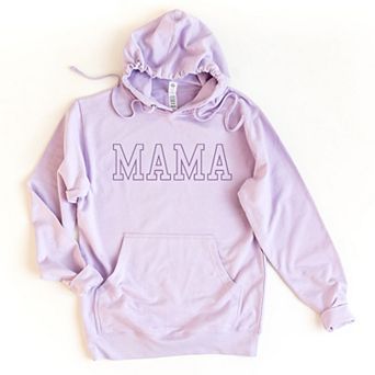 Embroidered Thin Mama Outline - Women's Graphic Hoodie