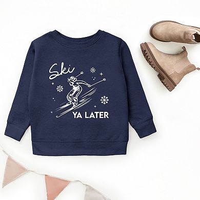 Ski Ya Later Snowflake - Youth Graphic Sweatshirt