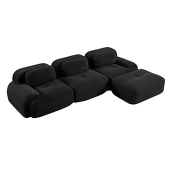 Merax 3 Seat Modular Sectional Couch Sectional Sofa