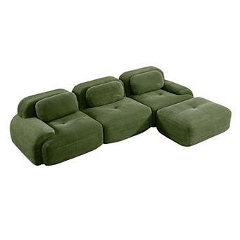 Merax 3 Seat Modular Sectional Couch Sectional Sofa