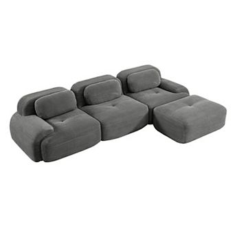 Merax 3 Seat Modular Sectional Couch Sectional Sofa