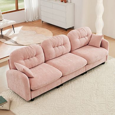 Merax Modular Sectional Couch Soft Chenille Fabric High Density Foam