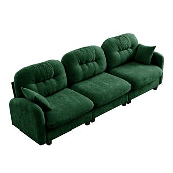 Merax Modular Sectional Couch Soft Chenille Fabric High Density Foam