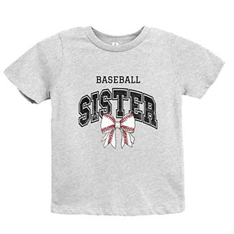 Baseball Sister Varsity Coquette - Youth Short Sleeve Graphic T-Shirt