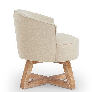 Merax 360° Swivel Classic Linen Chair Lounge chair