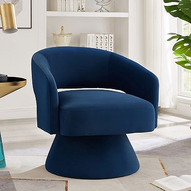 Merax 360° Swivel Velvet Accent Chair