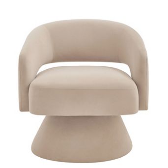Merax 360° Swivel Velvet Accent Chair