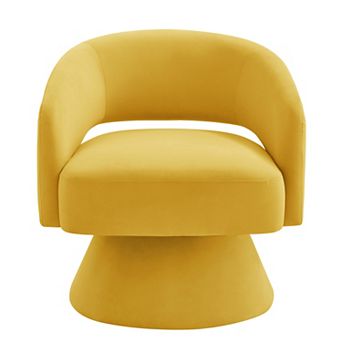 Merax 360° Swivel Velvet Accent Chair