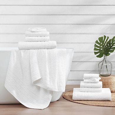 Soft & Durable Cotton Bath Towel Set - 12 Pieces