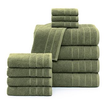 Soft & Durable Cotton Bath Towel Set - 12 pc
