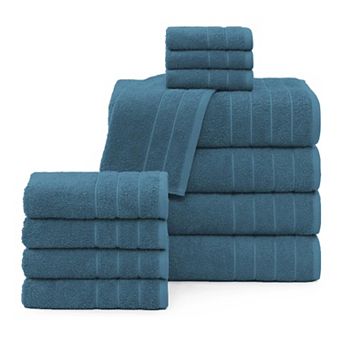 Soft & Durable Cotton Bath Towel Set - 12 pc